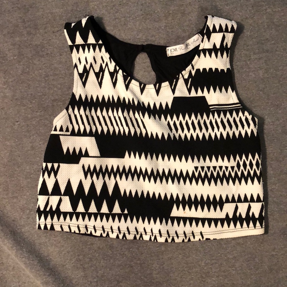 Printed Crop Top